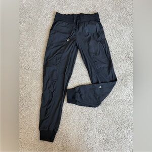 lululemon black dance studio joggers
